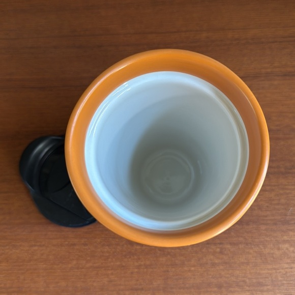 Starbucks PSL Color Block Orange Green Blue Ceramic Tumbler Traveler Mug 10oz - Picture 4 of 5